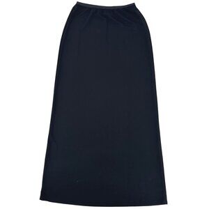 J. Jill  Womens Black Elastic Waist Rayon/Poly Blend Maxi Skirt XS